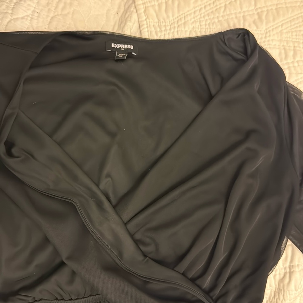 Express Black Long sleeve Top XS